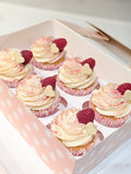 White Chocolate & Raspberry Cupcakes